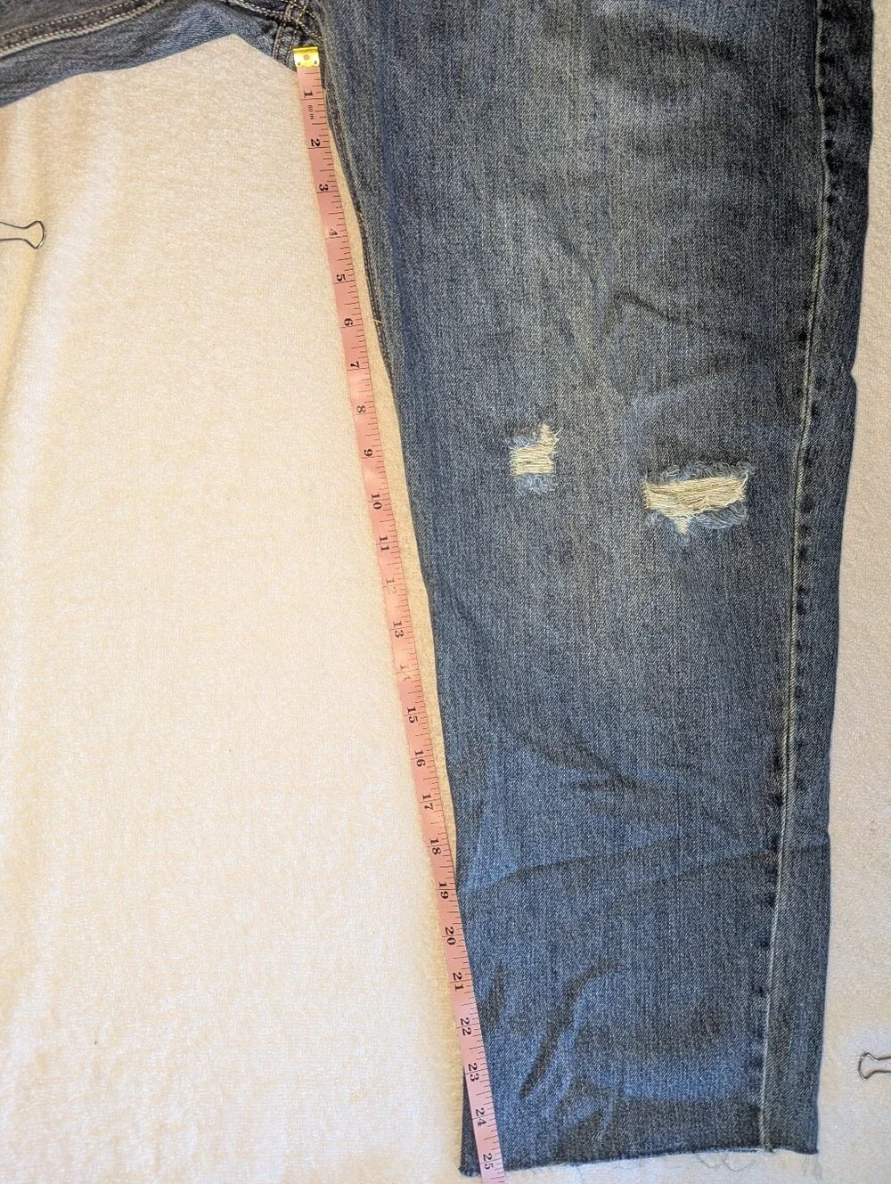 NOBO Distressed Super High Rise Slim Straight Crop Jeans 21